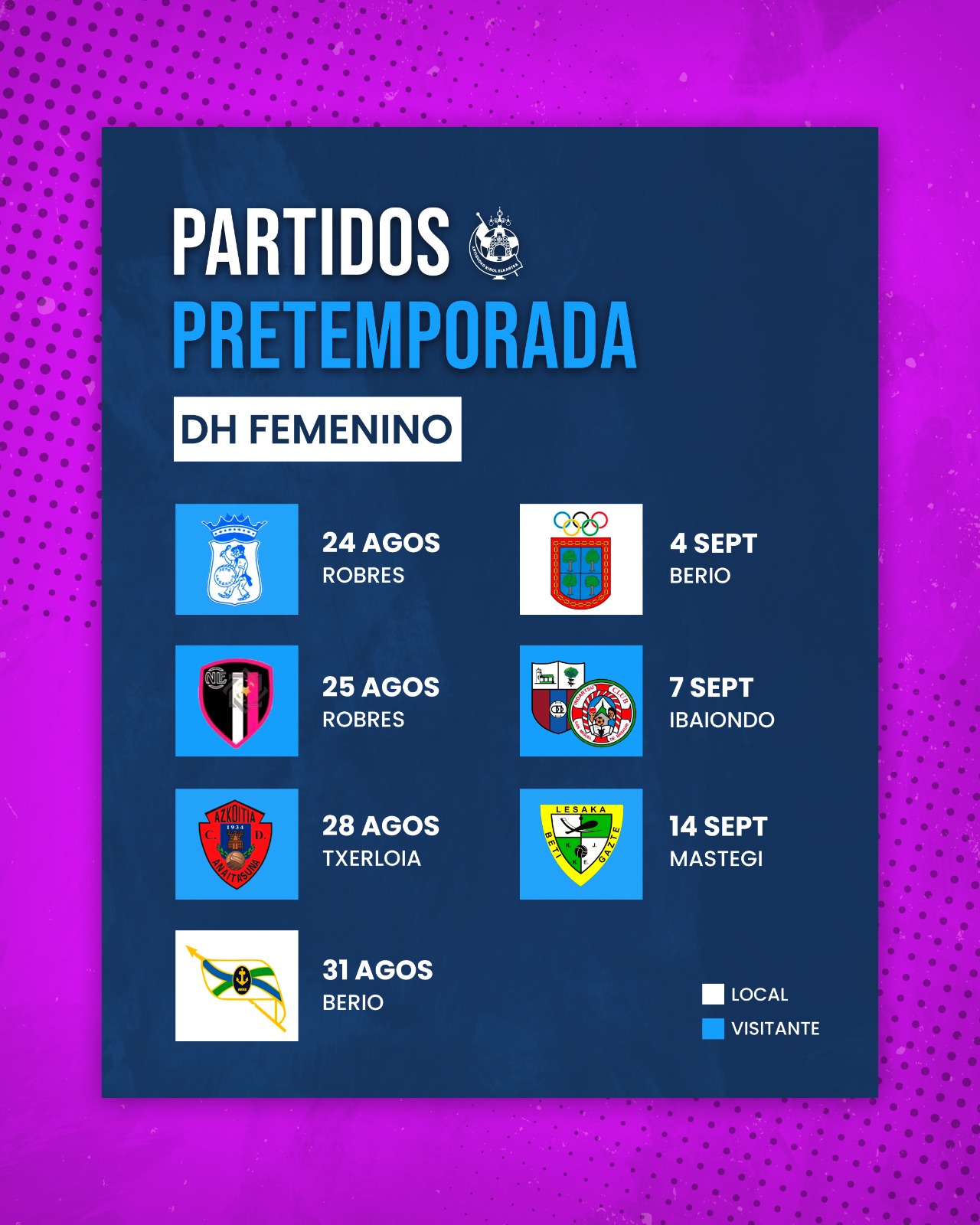 CONFIRMADOS LOS AMISTOSOS DE LA PRETEMPORADA DEL DIVISIÓN DE HONOR FEMENINO