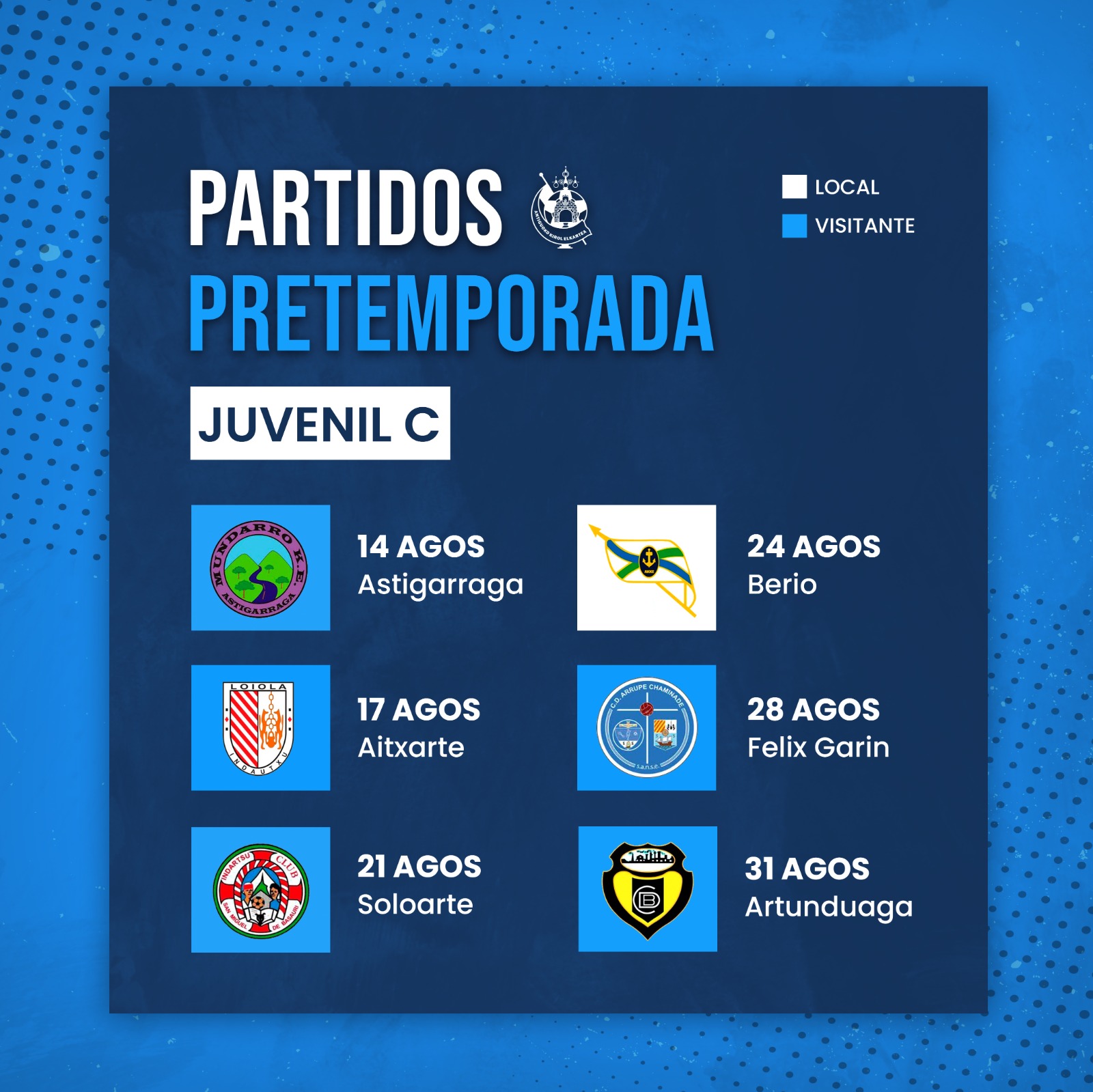 HOJA DE RUTA DE PREPARACIÓN DEL JUVENIL C Y CADETE A